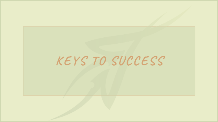 SBO - Keys to success